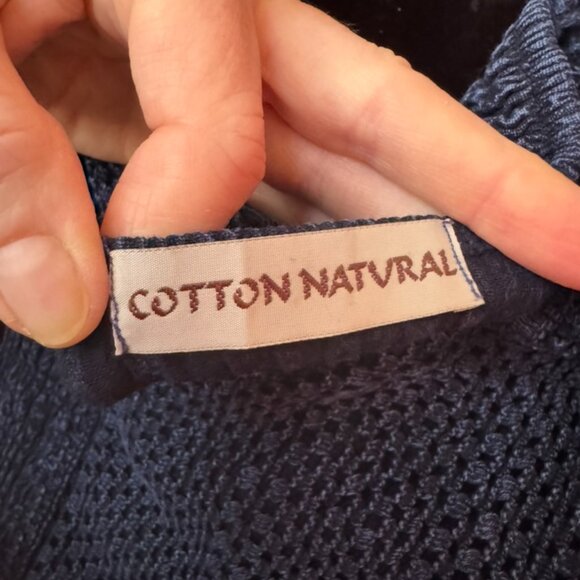 Denim Cotton Natural Halter Summer dress - Picture 6 of 9